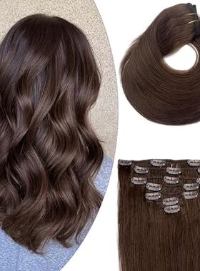 Clip on Extension Human Hair Extensions， Vicco Clip in Ex