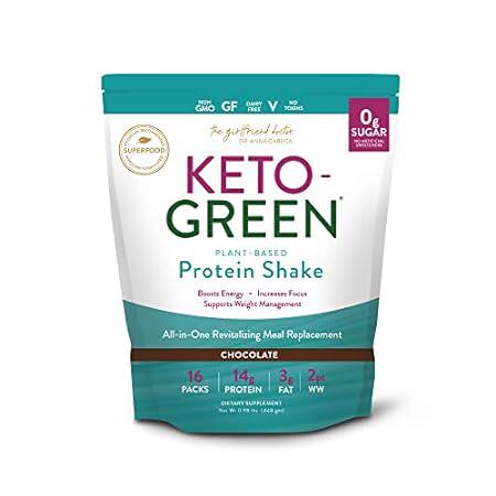 Keto Green Protein Shake - Chocolate Ketogenic Protein Po