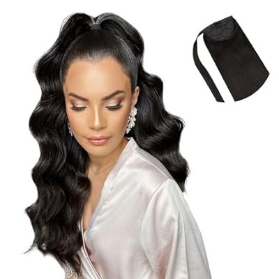 HOTBANANA Ponytail Extension， 14 Inch Ponytail Extension