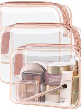 PACKISM TSA Approved Toiletry Bag - Clear Makeup Bag Wate