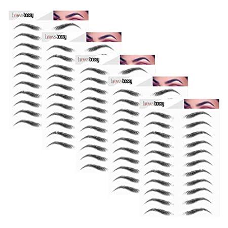 5 Pack Temporary Eyebrow Tattoos Waterproof Eyebrow Stick