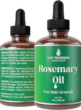 Rosemary Oil for Hair Growth For Men + Women - No Harsh S