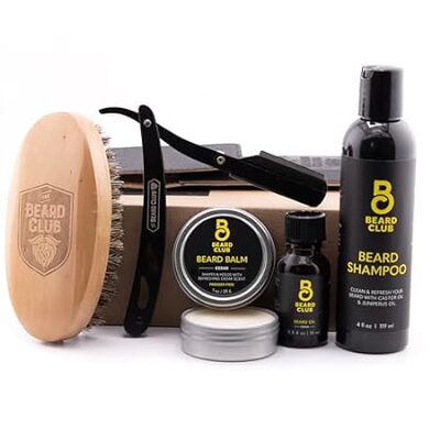 Beard Club Beard Care Kit - Style， Moisturize and Grow a