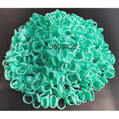 Glue Rings for Eyelash Extension， 300 PCS Glue Rings Lash