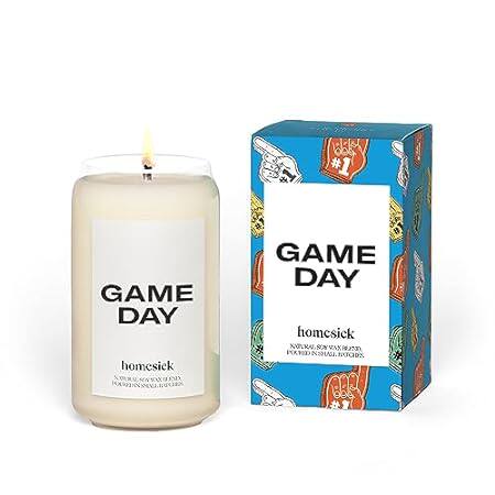Homesick Premium Scented Candle， Game Day - Scents of Whi