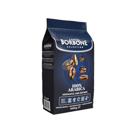 Caffè Borbone 100% Arabica Whole Bean Coffee， Medium Espr