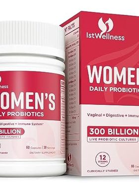Probiotics for Women - 300 Billion CFU Probiotic， 12 Stra