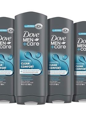 DOVE MEN + CARE Body and Face Wash Clean Comfort 4 Count