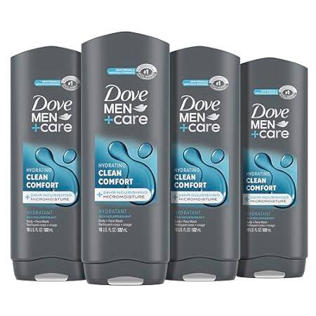 DOVE MEN + CARE Body and Face Wash Clean Comfort 4 Count