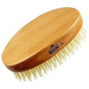 Oval Military Natural Men Bla 100% Brush Kent Hair