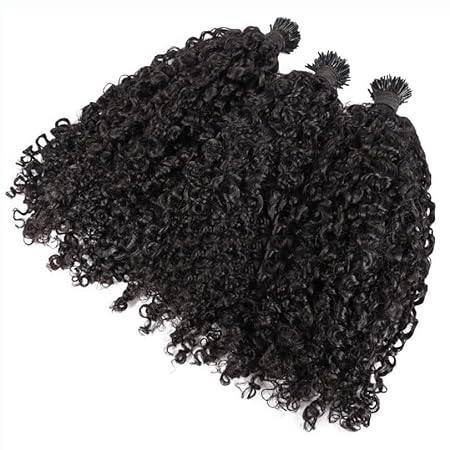 Sassy Curly I Tip Hair Extensions 100 Strand Brazilian Mi