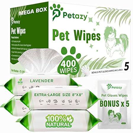 400 Dog Wipes for Paws and Butt Ears Eyes | Organic Pet W