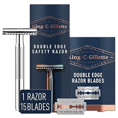 King C. Gillette Safety Razor with Chrome Plated Handle a
