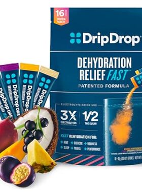DripDrop Hydration Tropical Variety Pack - Electrolyte Dr