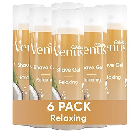 Gillette Venus Relaxing Coconut Shave Gel， Women’s， Shavi
