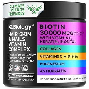 Biotin Keratin Collagen Astragalus Magnesium Vitamin D3 V