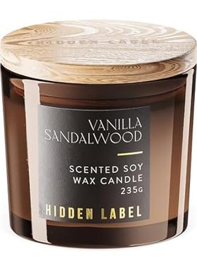 Vanilla Sandalwood Scented Candle， Candle Gift for Women，