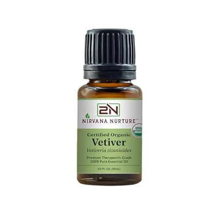 Vetiver Essential Oil USDA Certified Organic 100% Pure Pr