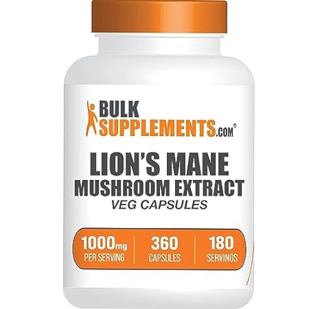 BULKSUPPLEMENTS.COM Lion's Mane Mushroom Capsules - Lion'