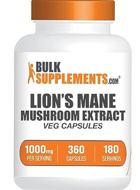 BULKSUPPLEMENTS.COM Lion's Mane Mushroom Capsules - Lion'