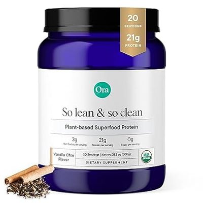 Ora Organic Vegan Protein Powder - 21g Plant Based Protei