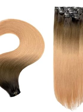 PROTEA Seamless Clip In Hair Extensions， Straight Clip in