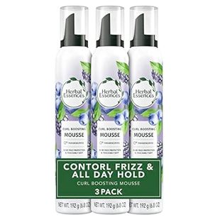 Herbal Essences Curl Boosting Mousse， Frizz Control for C