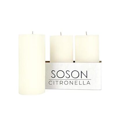 Simply Soson Citronella Candle - Citronella Scented Pilla