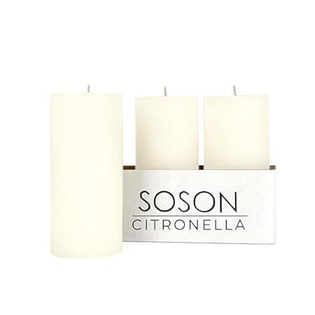 Simply Soson Citronella Candle - Citronella Scented Pilla