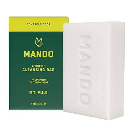Mando Acidified Cleansing Bar - 24-Hour Odor Control - Re