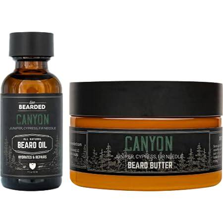 Live Bearded: Beard Oil and Beard Butter Grooming Kit - C