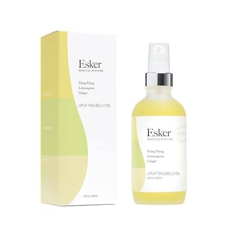 Esker - Natural Uplifting Belly Oil | Plant-Based， Cruelt