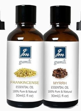 Frankincense and Myrrh Essential Oil， 100% Pure Undiluted