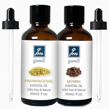 Frankincense and Myrrh Essential Oil， 100% Pure Undiluted