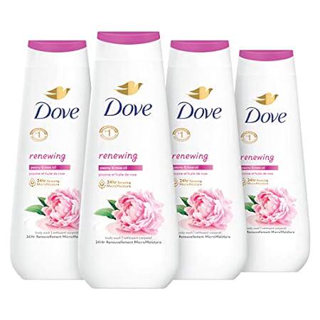 Dove Body Wash Renewing Peony and Rose Oil 4 Count for Re