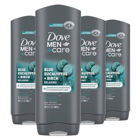 DOVE MEN + CARE Mens Body Wash Blue Eucalyptus and Birch