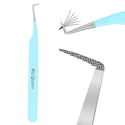 Ms.Queen Lash Tweezers for Eyelash Extensions， Precision
