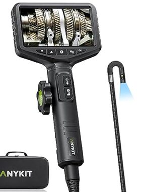 Anykit Dual-Lens Two-Way Articulating Borescope， Inspecti