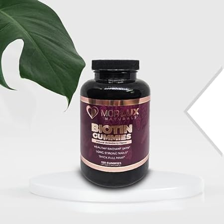 Biotin Gummies - Natural Strawberry Flavor Biotin 10000mc