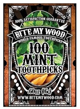 Bite My Wood Mint Flavored Toothpicks - Infused 3 Times F