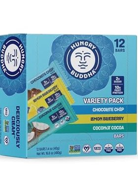 HUNGRY BUDDHA Bars - Plant Based Protein Bars - Vegan Nut