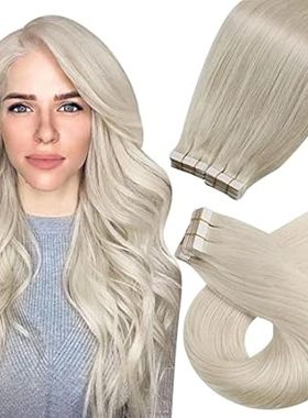 Moresoo Tape in Hair Extensions Blonde Human Hair Extensi