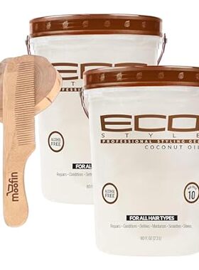 Eco Style Coconut Oil Styling Gels， Strong Hold Hair Gel