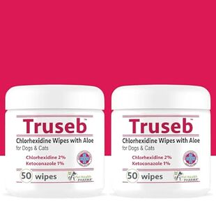 Truseb Topical Chlorhexidine with Ketoconazole Wipes for