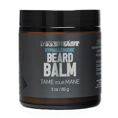 Hypoallergenic/Nut-Free Beard Balm - 100% Natural - No Sy