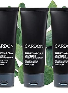 Cardon Men's Deep Pore Cleaning Clay Face Wash， 4x Better