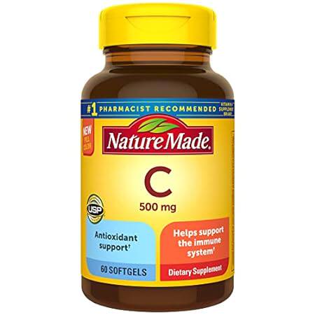 Nature Made Vitamin C 500 mg， Dietary Supplement for Immu