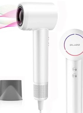 Hair Dryer - PLUZZ High Speed Negative Ionic Blow Dryer，