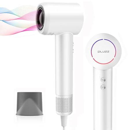 Hair Dryer - PLUZZ High Speed Negative Ionic Blow Dryer，
