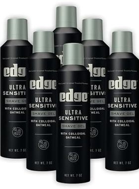 Edge Shave Gel for Men， Ultra Sensitive with Colloidal Oa
